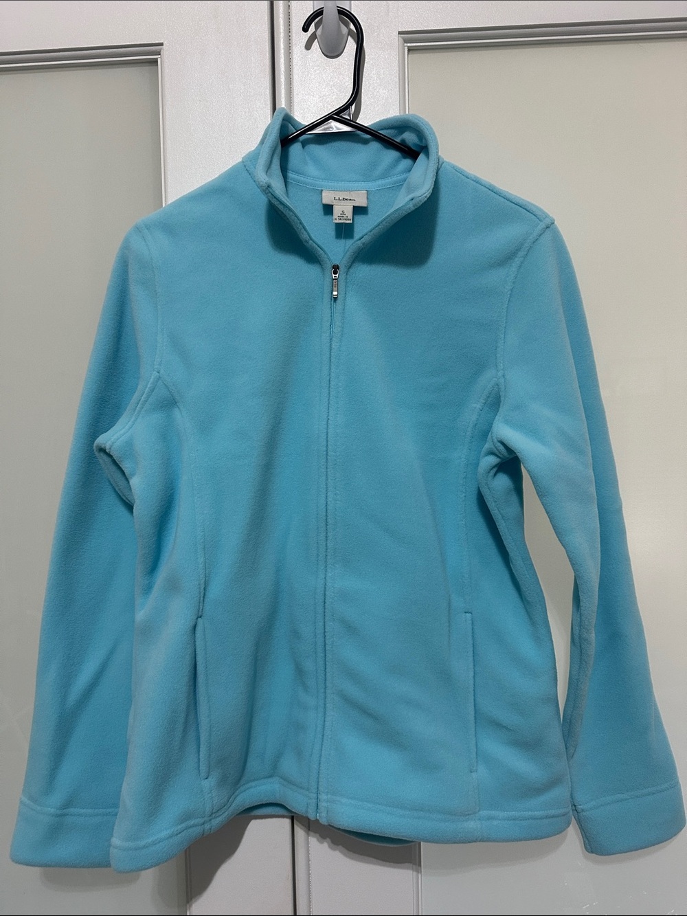 L.L. Bean Women's Light Blue Fleece Zip Jacket